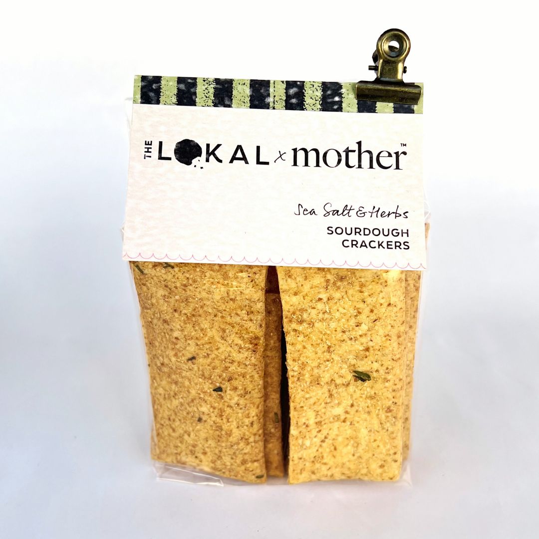 Sourdough Sea Salt & Herb Crackers